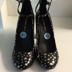 Madden Girl Star Print Mary Jane Heels